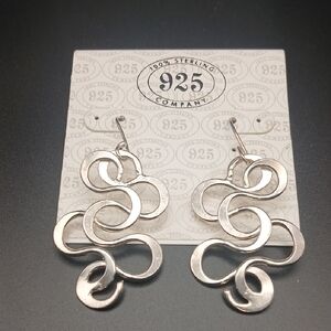 Sterling Silver Swirl Earrings